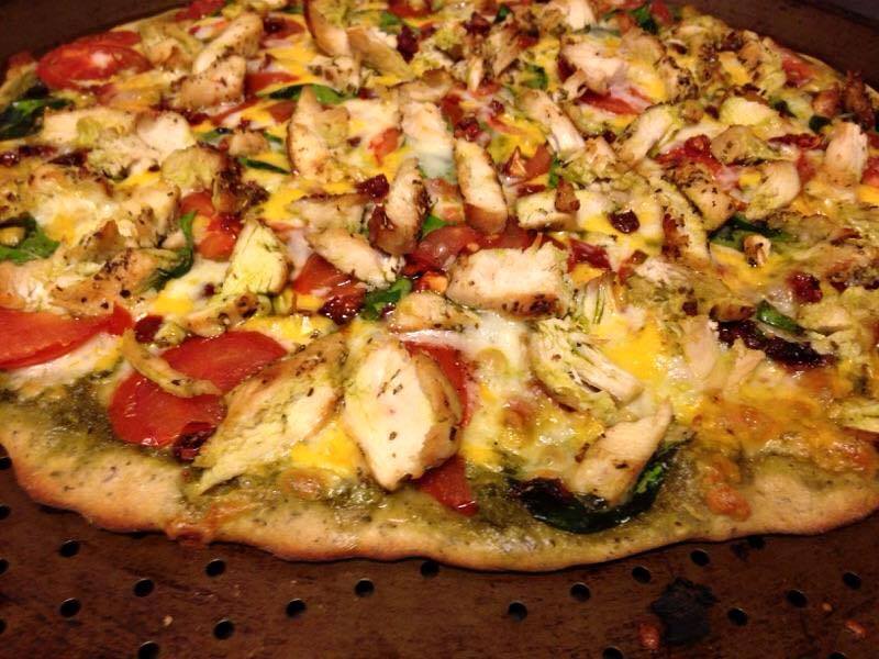 Christy Deaver-Homemade Pizza with Chicken and Fresh Tomatoes