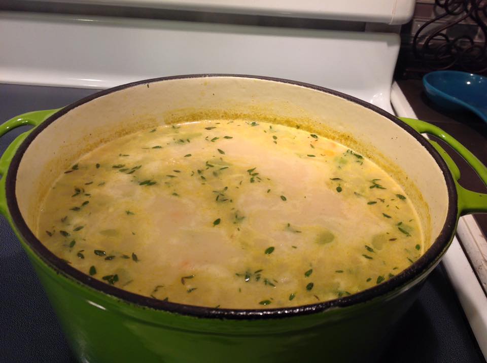 Christy Deaver Lemon Chicken Potato Soup Pot